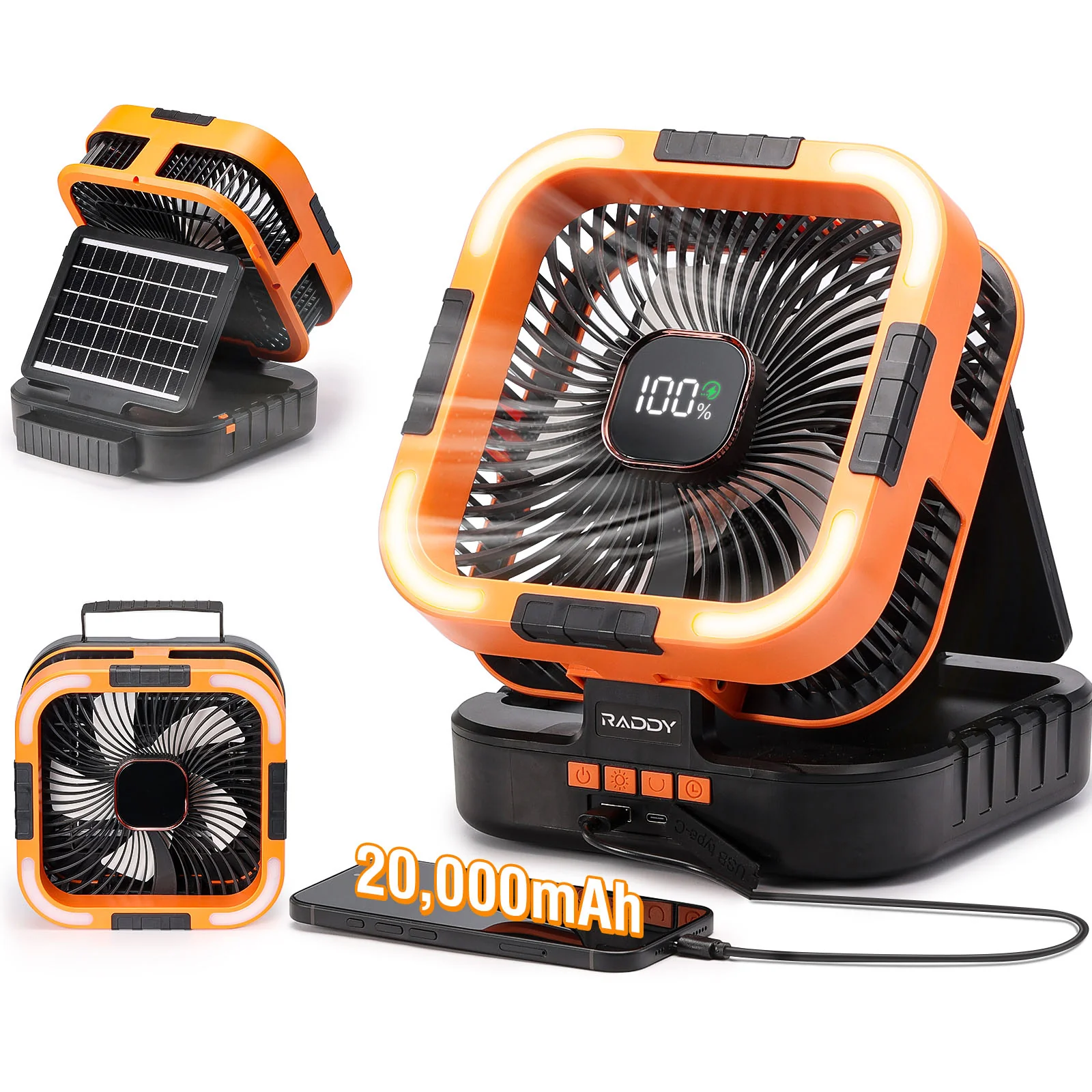 CF3 Rechargeable Camping Fan