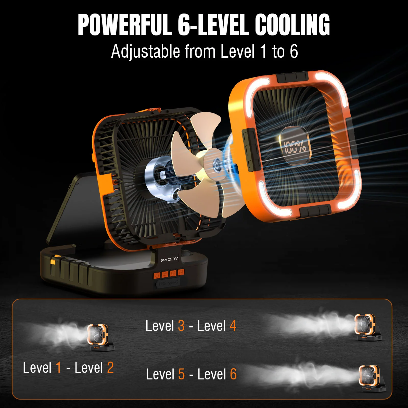 CF3 Rechargeable Camping Fan - Image 3