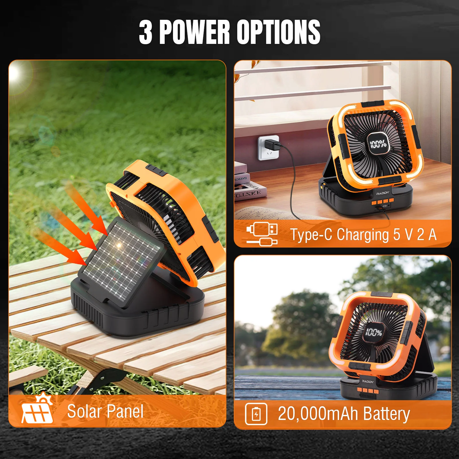 CF3 Rechargeable Camping Fan - Image 5