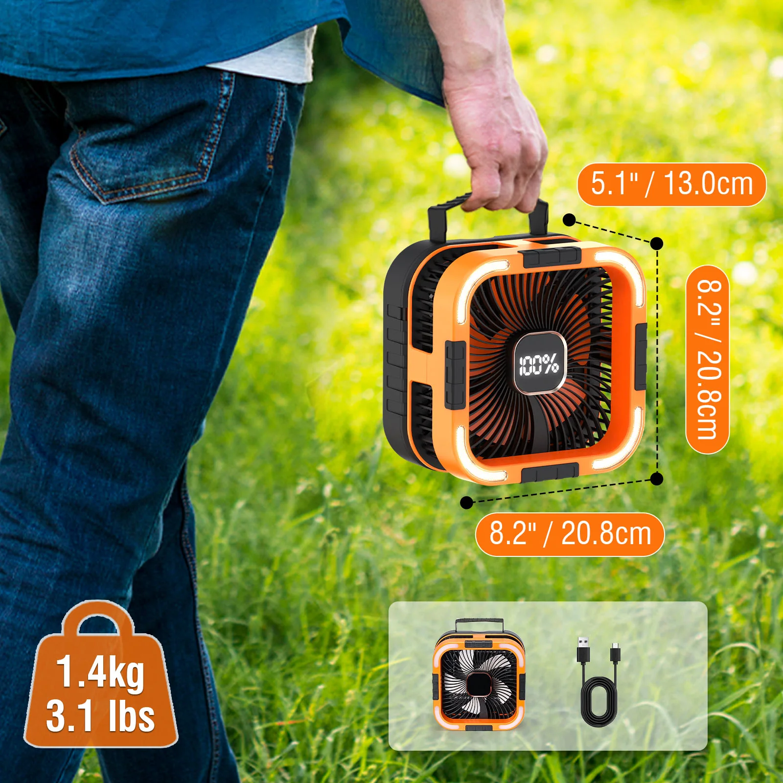 CF3 Rechargeable Camping Fan - Image 7