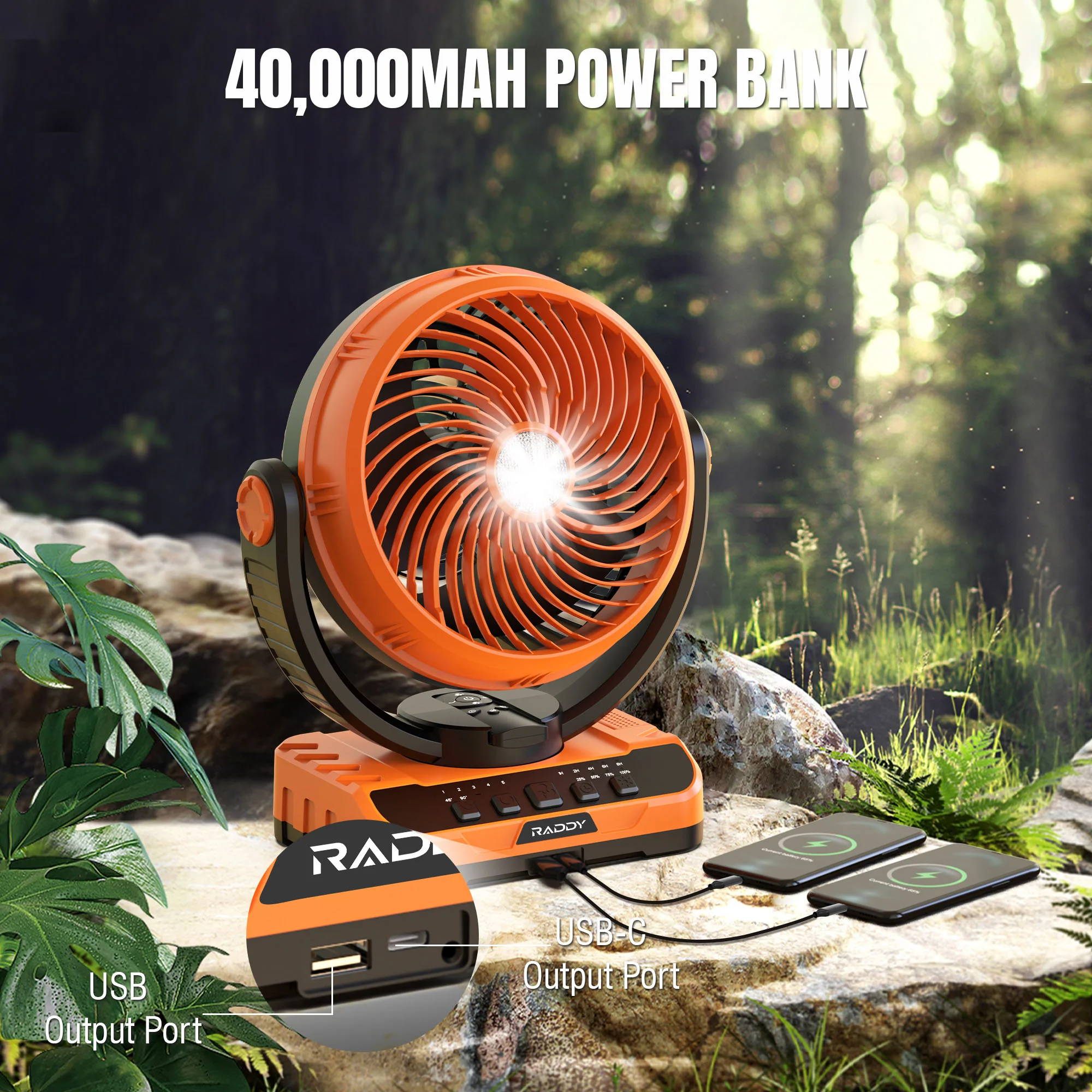 CF5 Rechargeable Camping Fan - Image 2