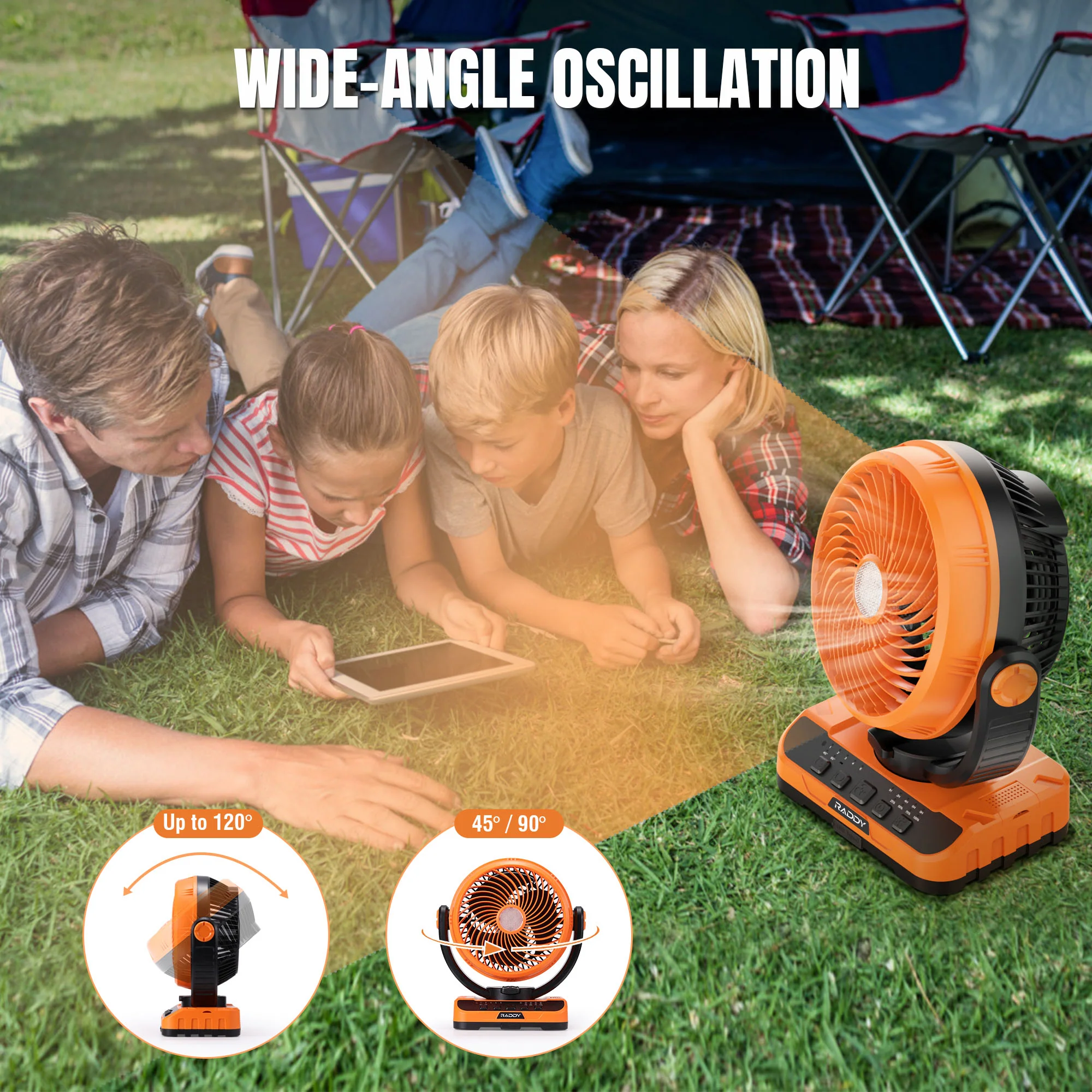 CF5 Rechargeable Camping Fan - Image 5