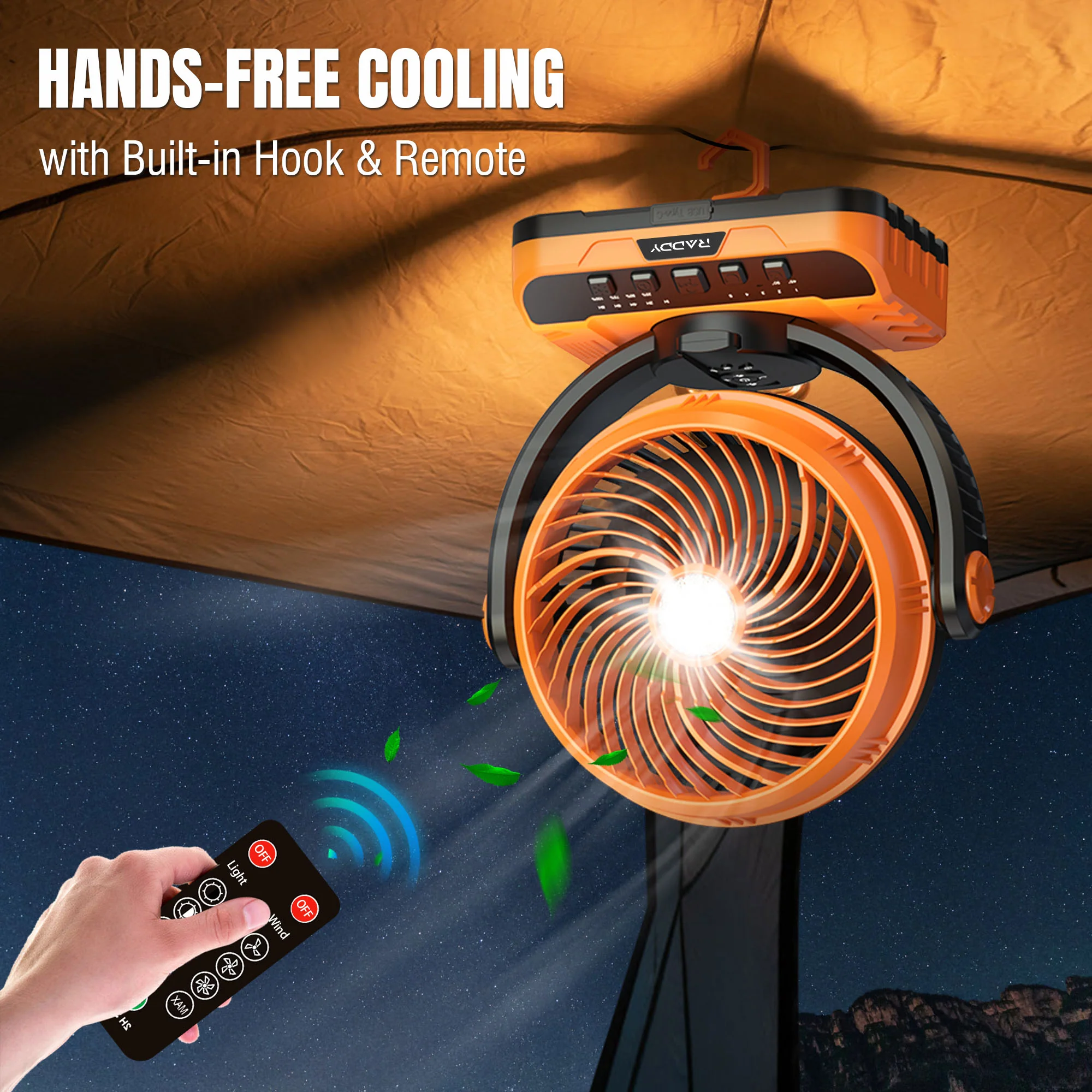 CF5 Rechargeable Camping Fan - Image 6