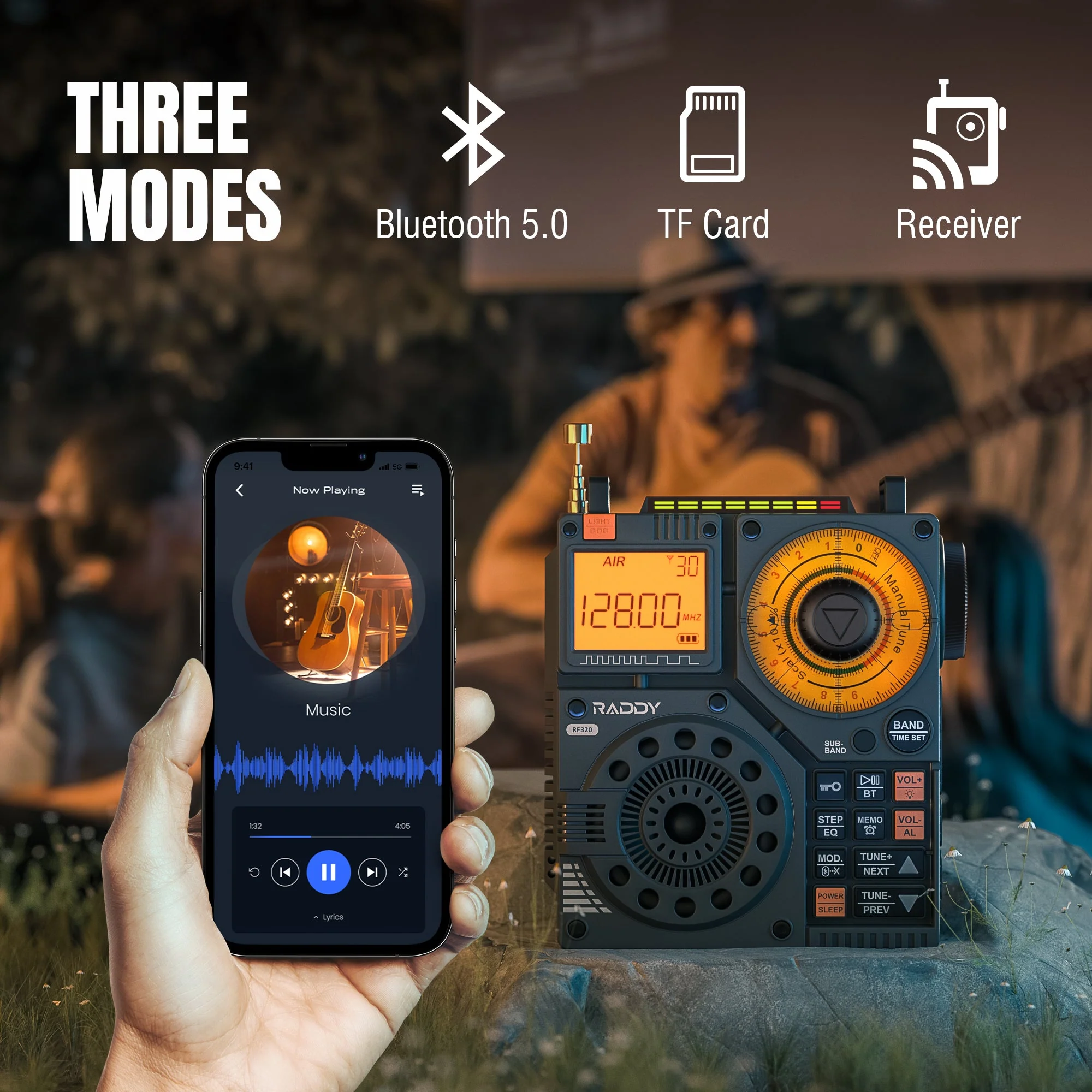[Open Box] RF320 APP Control Shortwave Radio - Image 6