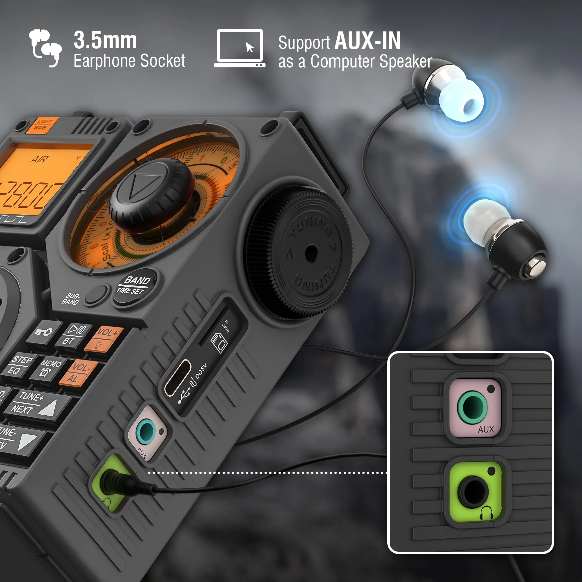 [Open Box] RF320 APP Control Shortwave Radio - Image 7