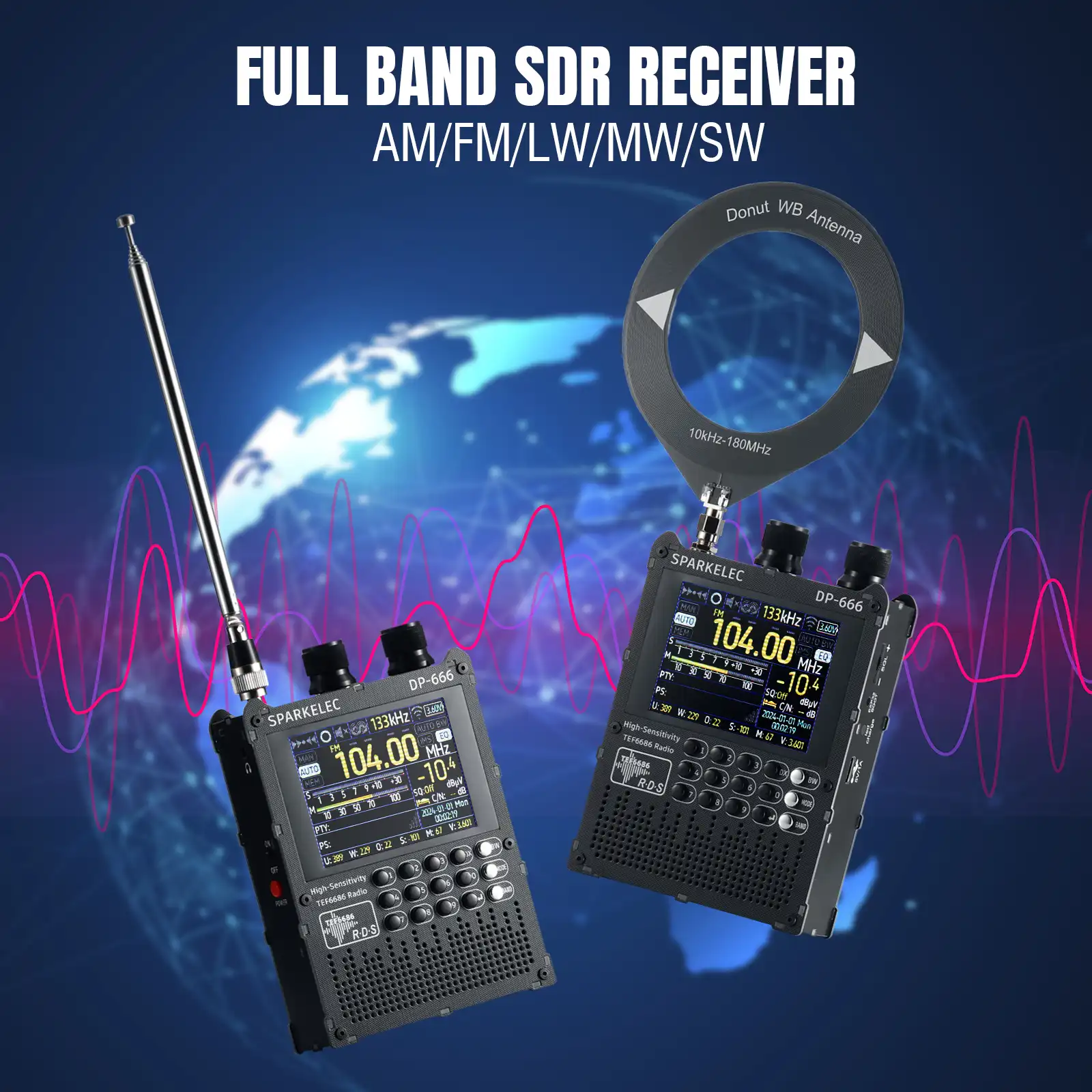 DP-666 Full Band DSP Radio - Image 3