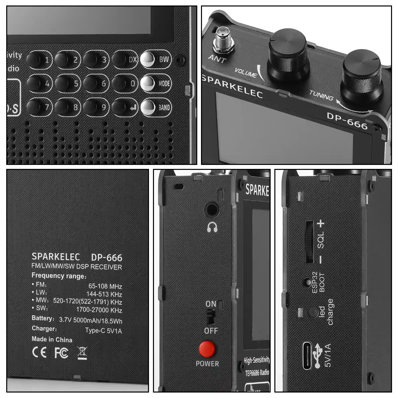 DP-666 Full Band DSP Radio - Image 4