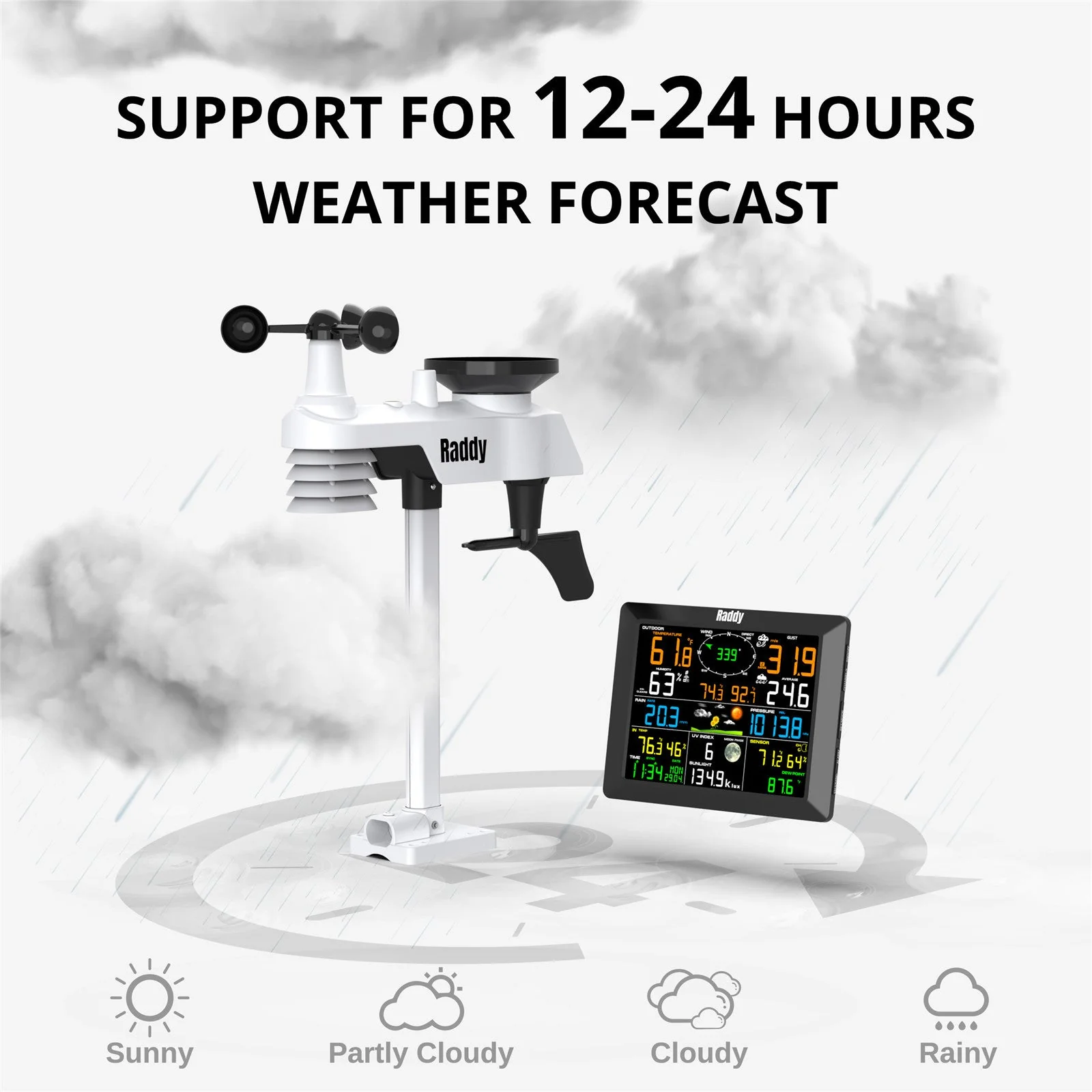 [Open Box] WF-100C Professional Weather Station - Image 7