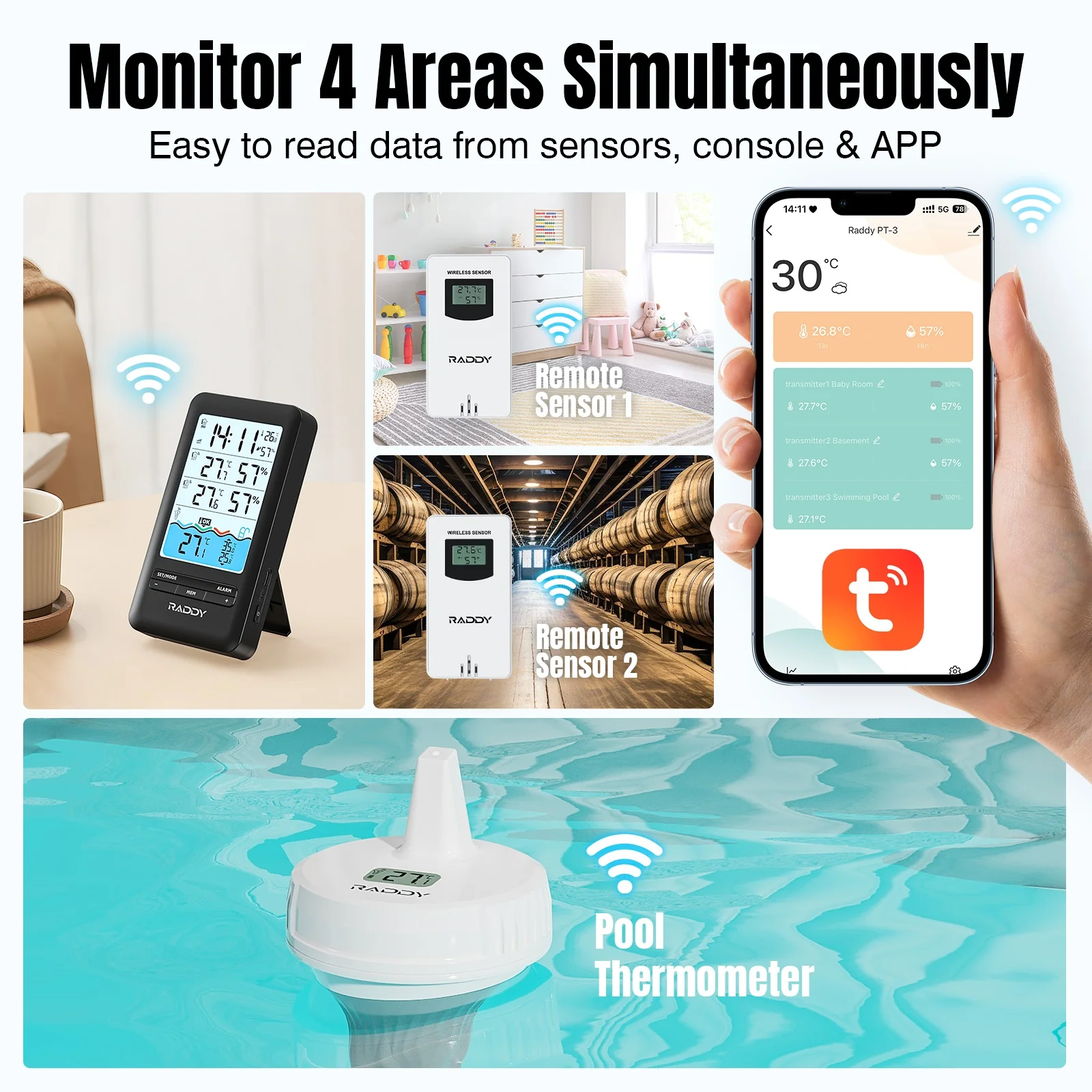 PT-3 Wi-Fi Pool Thermometer - Image 6