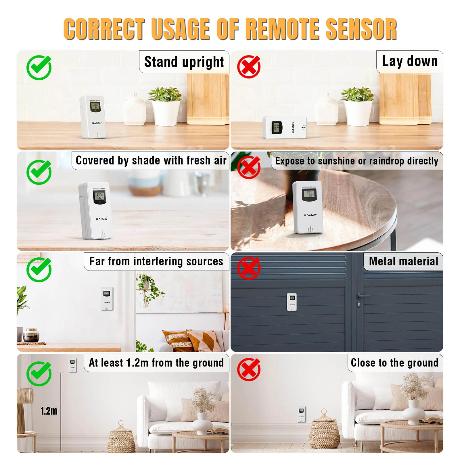 R7 Wireless Remote Sensor For N75/N80/N90 Weather Station/PT-3 Pool Thermometer - Image 6