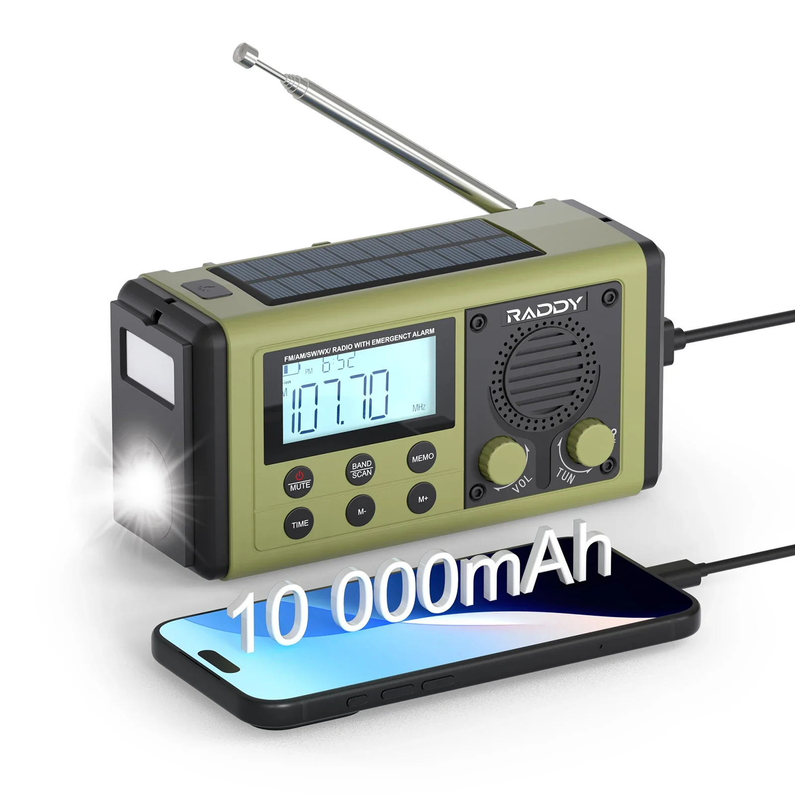 SH-908 AM/FM/SW Emergency Radio