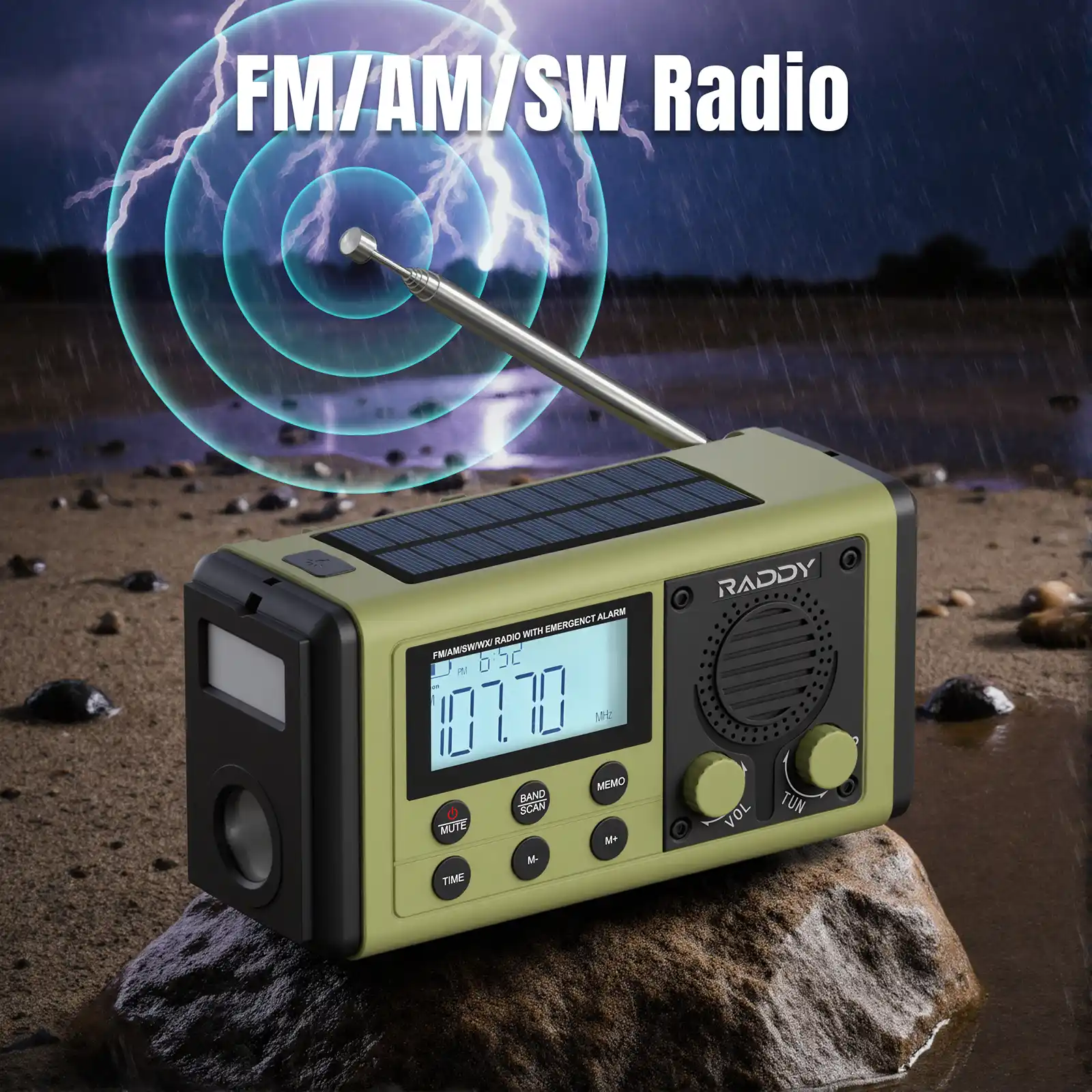 SH-908 AM/FM/SW Emergency Radio - Image 5