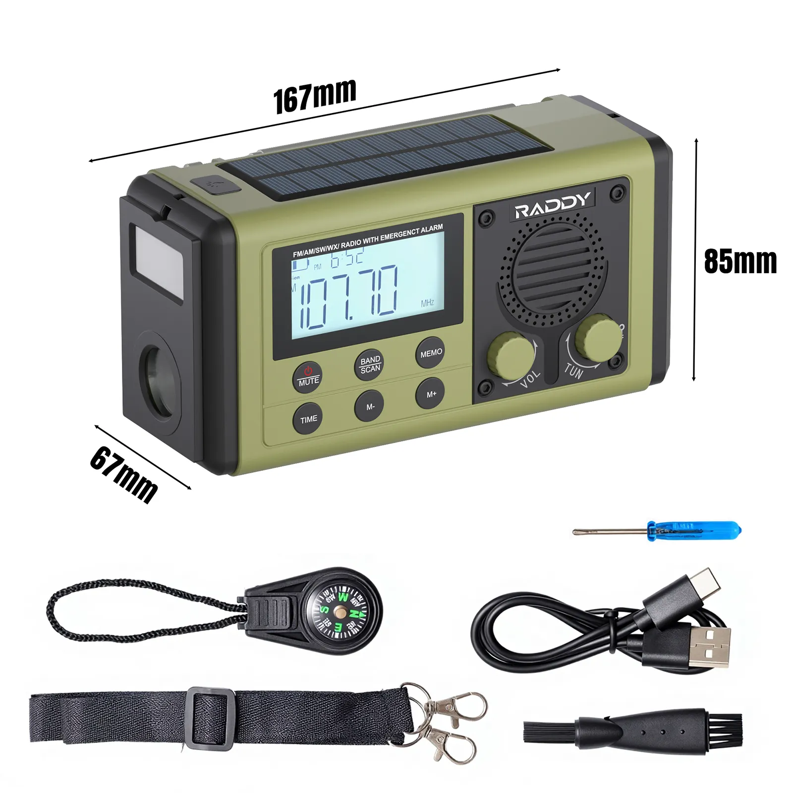 SH-908 AM/FM/SW Emergency Radio - Image 9