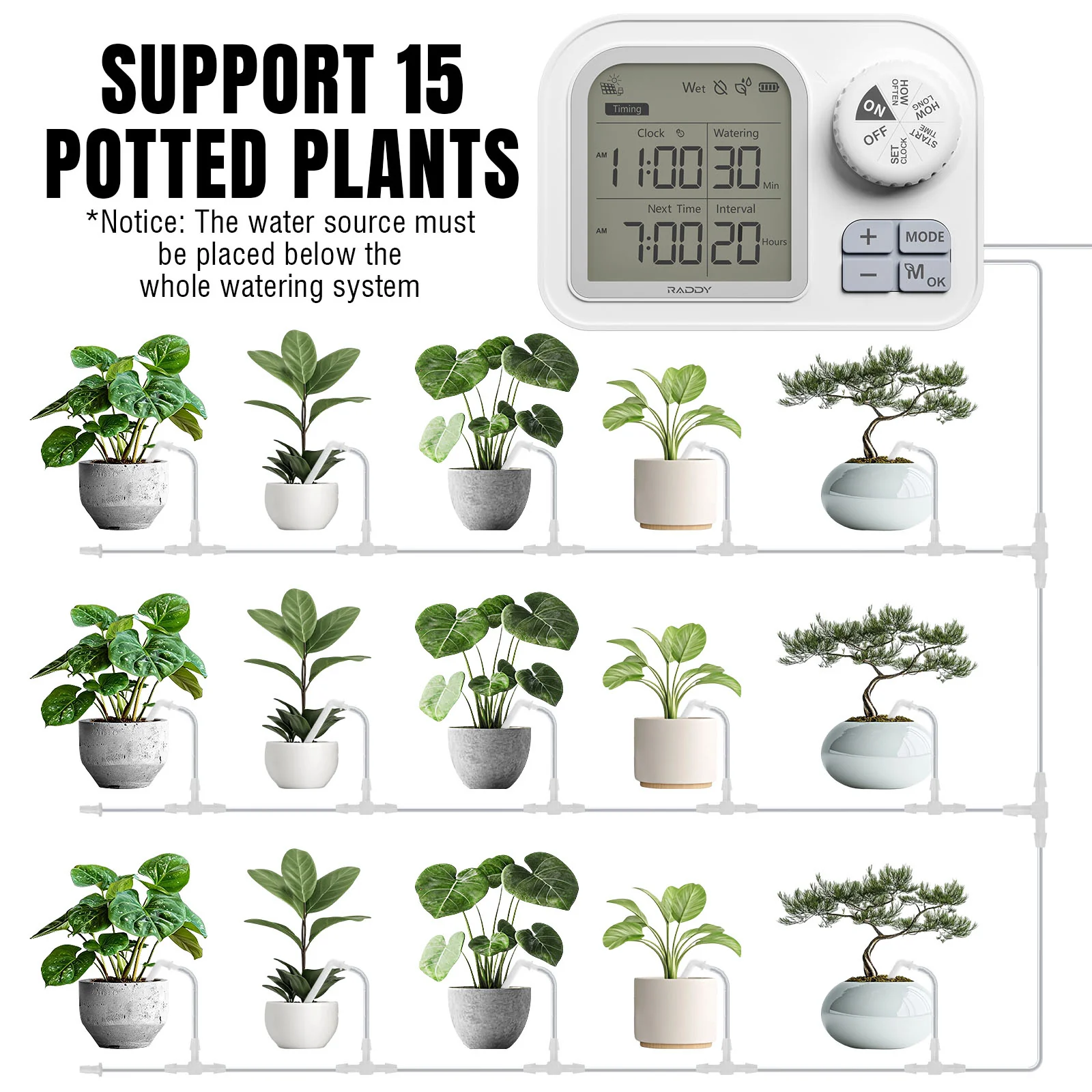 WS-7 IPX7 Solar Drip Irrigation Kit - Image 6
