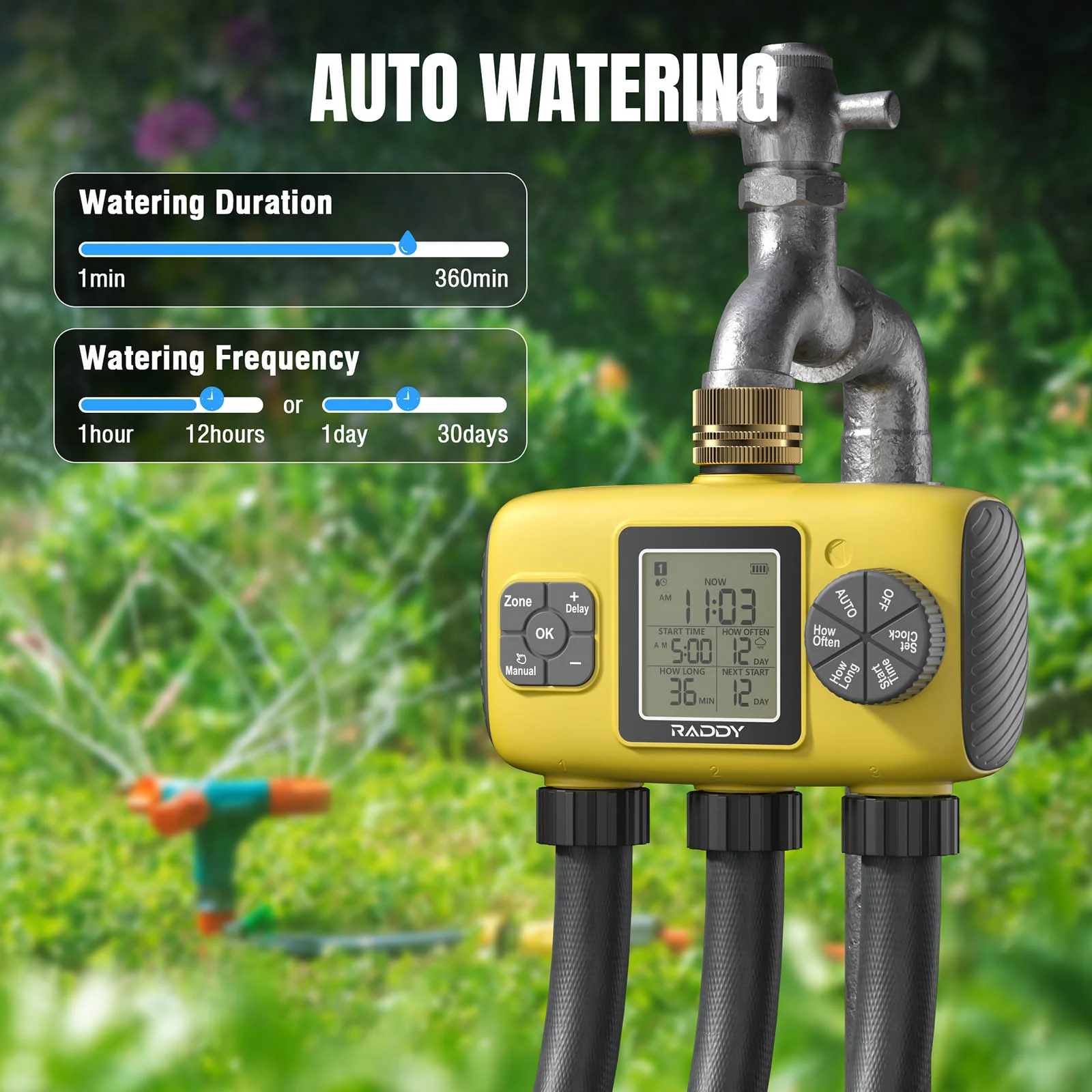 WS-8 3-Zone Sprinkler Timer - Image 3