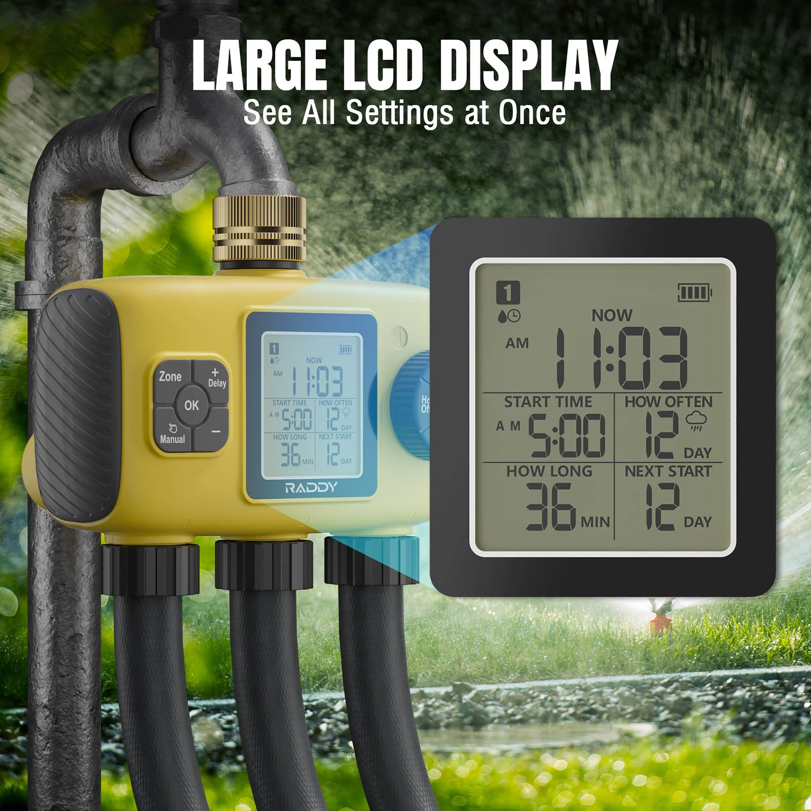 WS-8 3-Zone Sprinkler Timer - Image 4