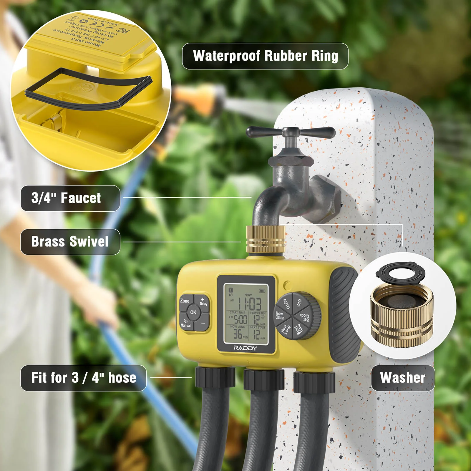 WS-8 3-Zone Sprinkler Timer - Image 6