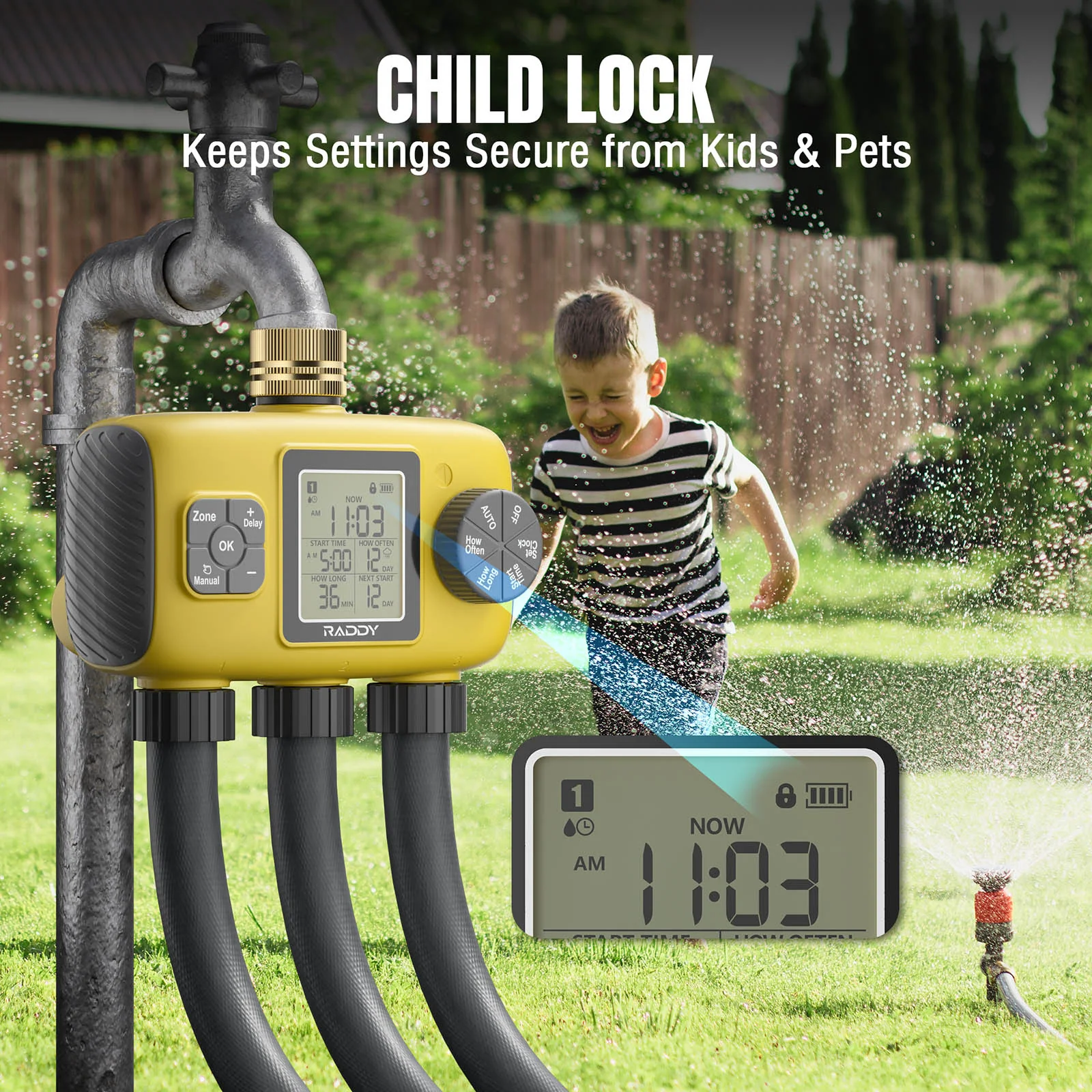 WS-8 3-Zone Sprinkler Timer - Image 8