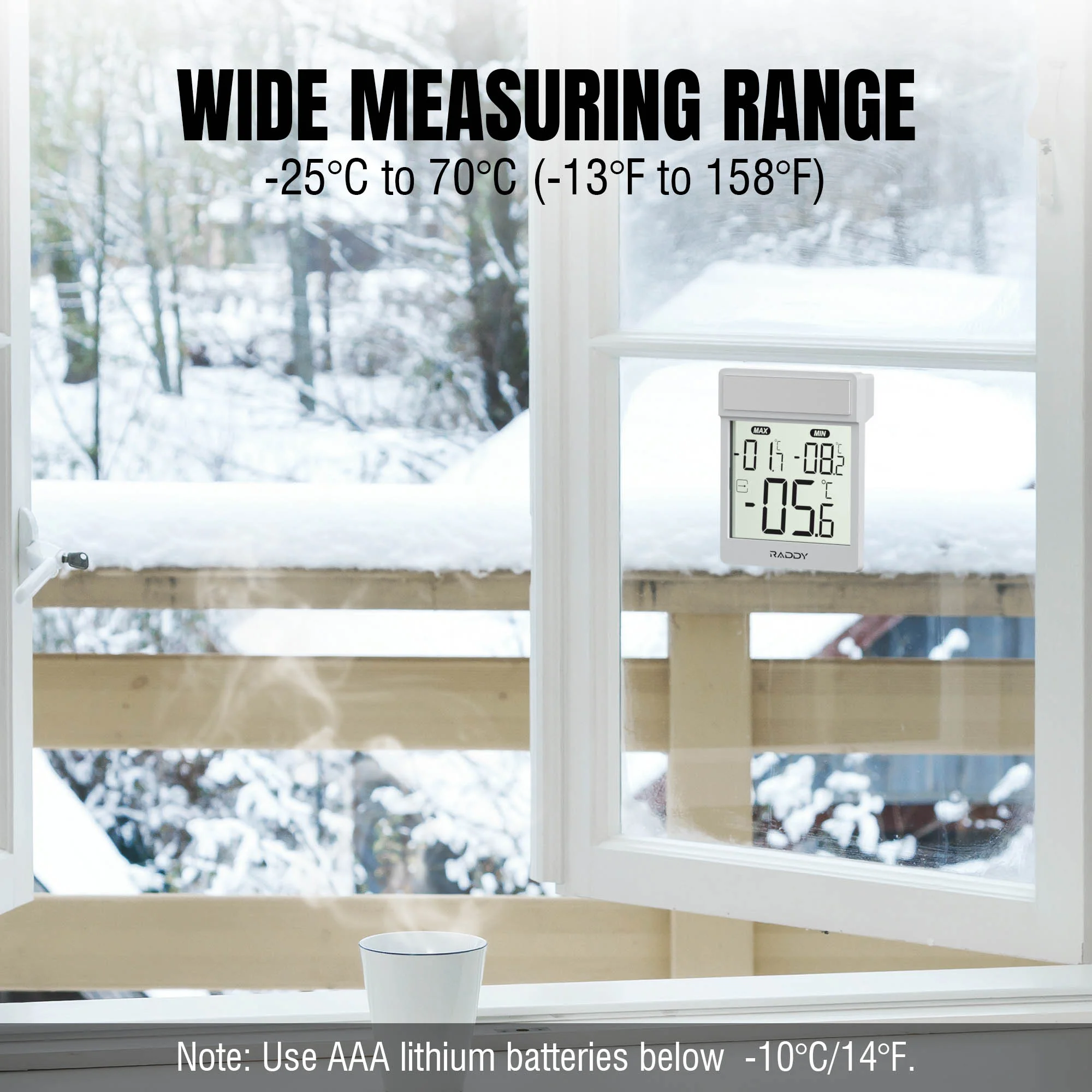 WT-1 Digital Window Thermometer - Image 4