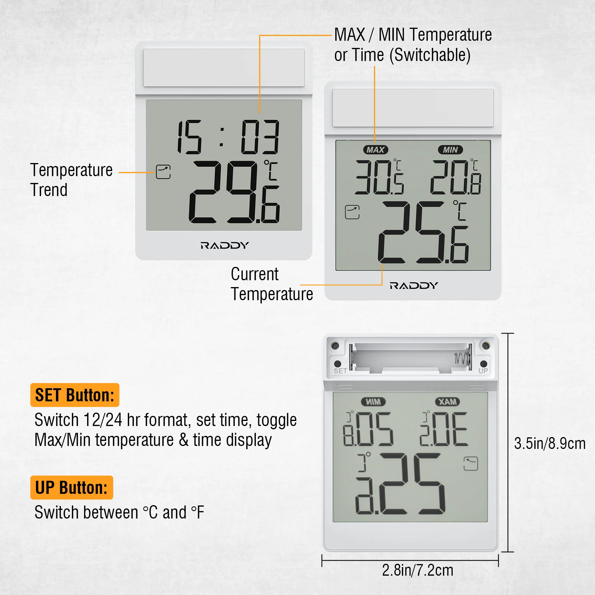 WT-1 Digital Window Thermometer - Image 9